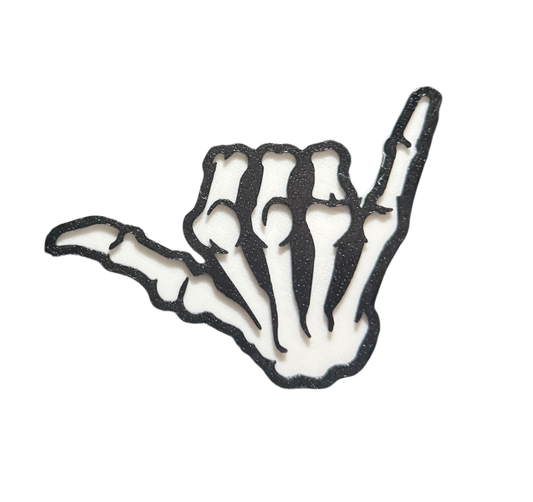 Hang Loose Skeleton Snowboarding Stomp Pad