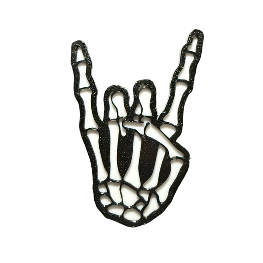 Rock n' Roll Skeleton Hand Stomp Pad